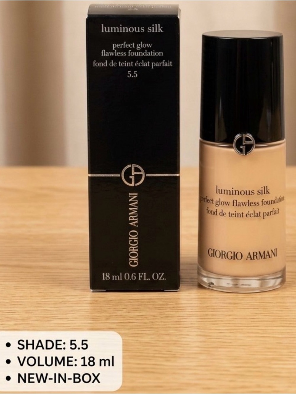 Giorgio Armani Luminous Silk Foundation - Shade 5.5 18ml